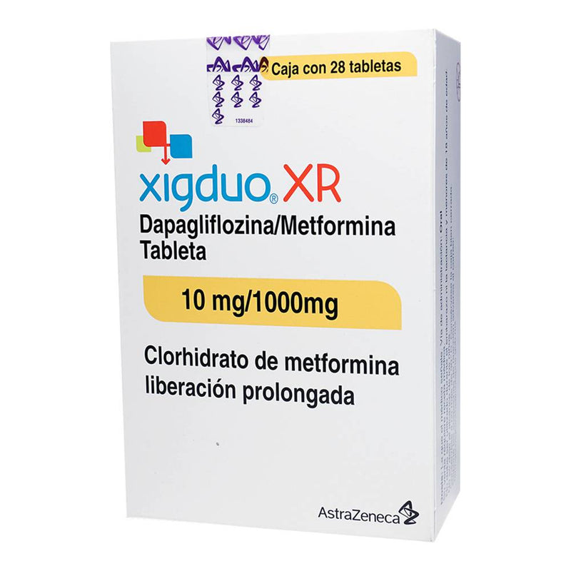 Xigduo XR 10/1000 Mg 28 Tabletas