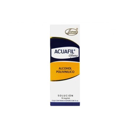 Acuafil
14 mg Alcohol Polivinílico
15 ml Gotas