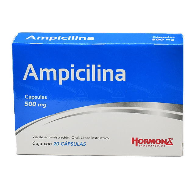 Ampicilina 20 Cápsulas