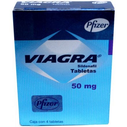 Viagra
50 mg Sildenafil
4  Tabletas