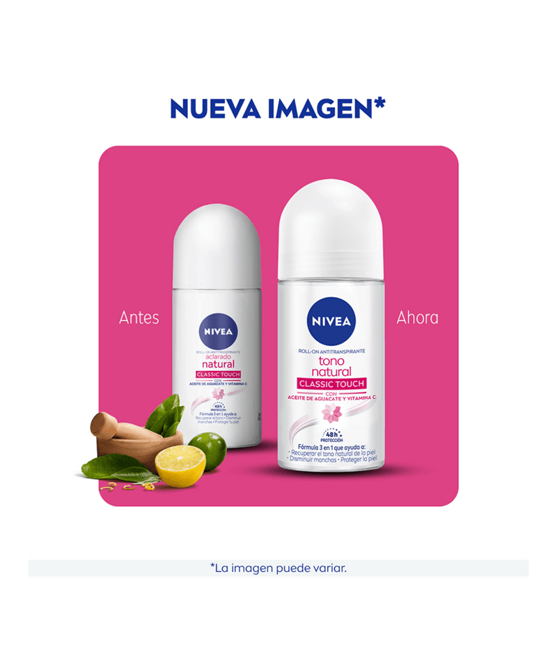 Antitranspirante NIVEA Aclarado Natural Classic Touch