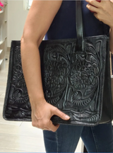 Bolsa de Piel Negro