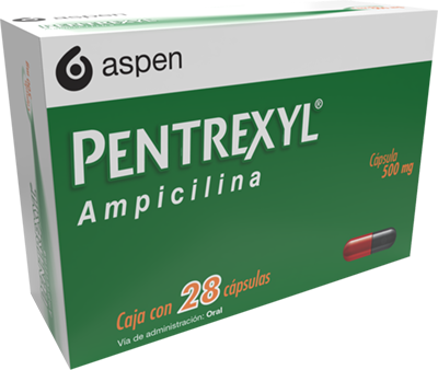 Pentrexyl
500 mg Ampicilina
28 Cápsulas