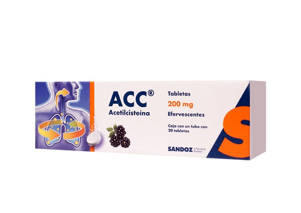 Acc 200mg caja con tubo con 20 tabletas
