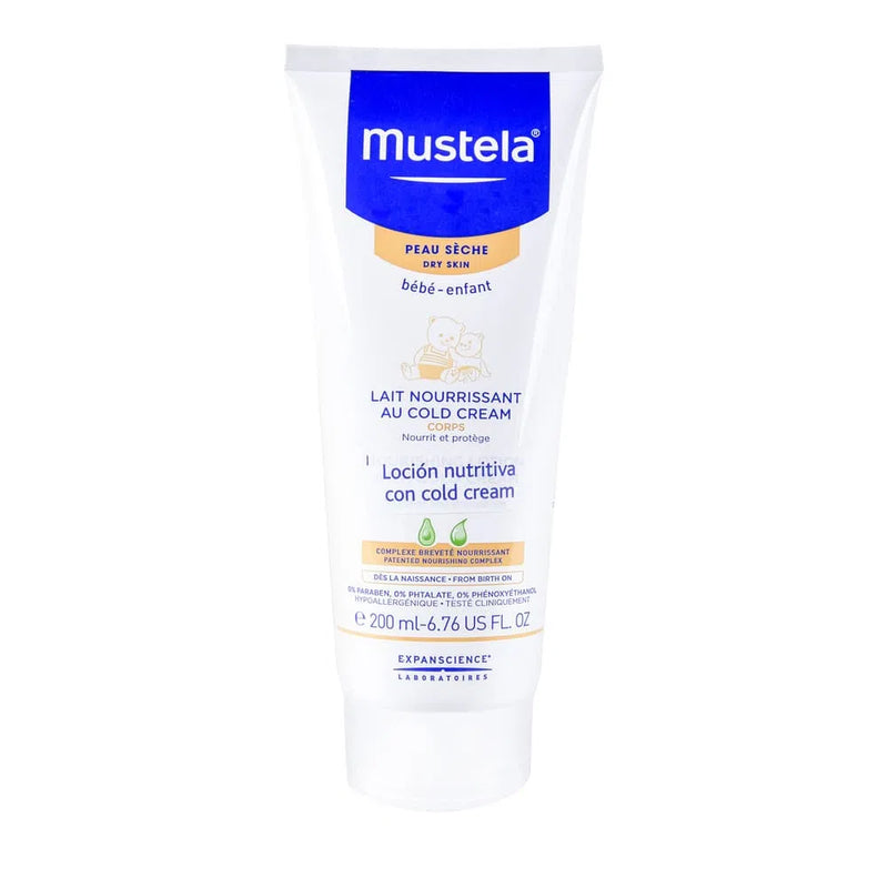 Loción corporal Mustela nutritiva con cold cream piel seca 200 ml