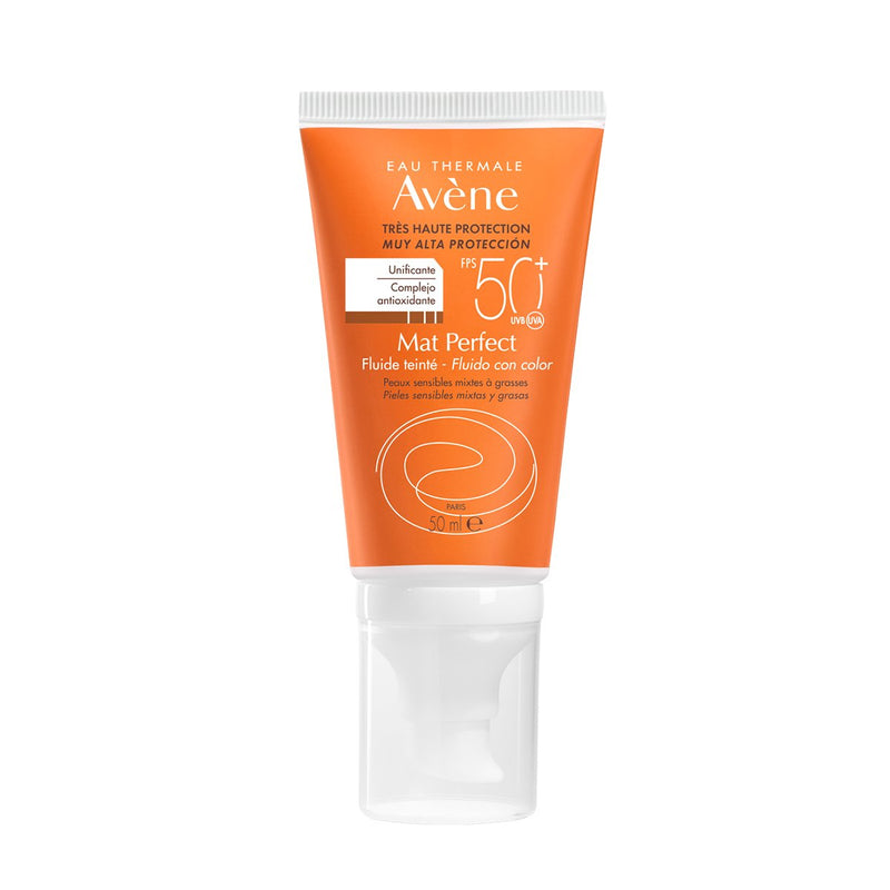 Avene Mat Perfect Sunscreen Fluid Dry Touch spf50 With Color