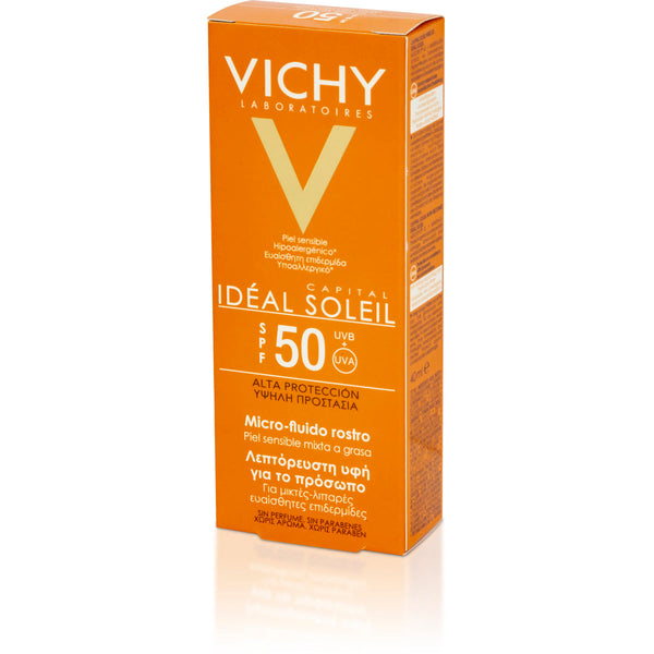 Ideal Soleil Microfluido 50+ 40 ml