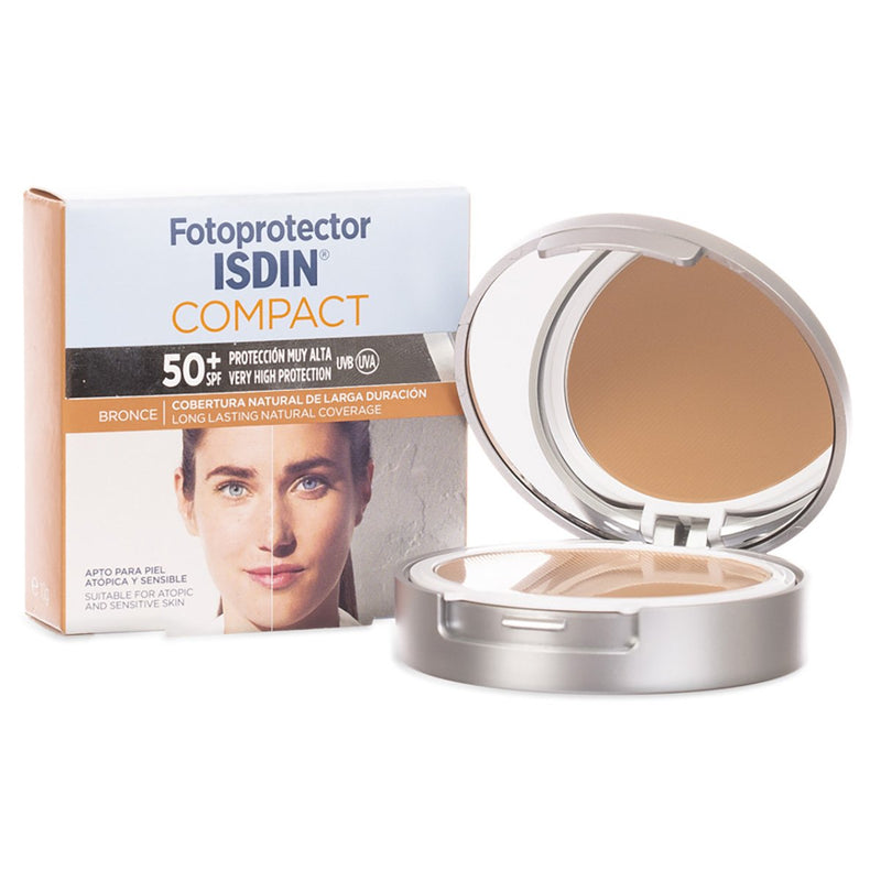 Sunscreen Isdin 50+ Compact 10gr Bronze Color