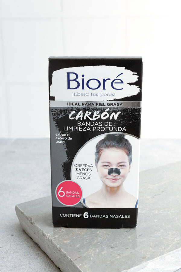 Biore Deep cleaning bands with charcoal. Pore ​​reduction 6 pcs