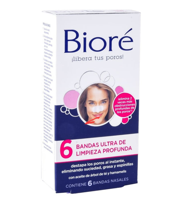 Biore ultra deep cleaning bands. Pore ​​reduction 6 pieces