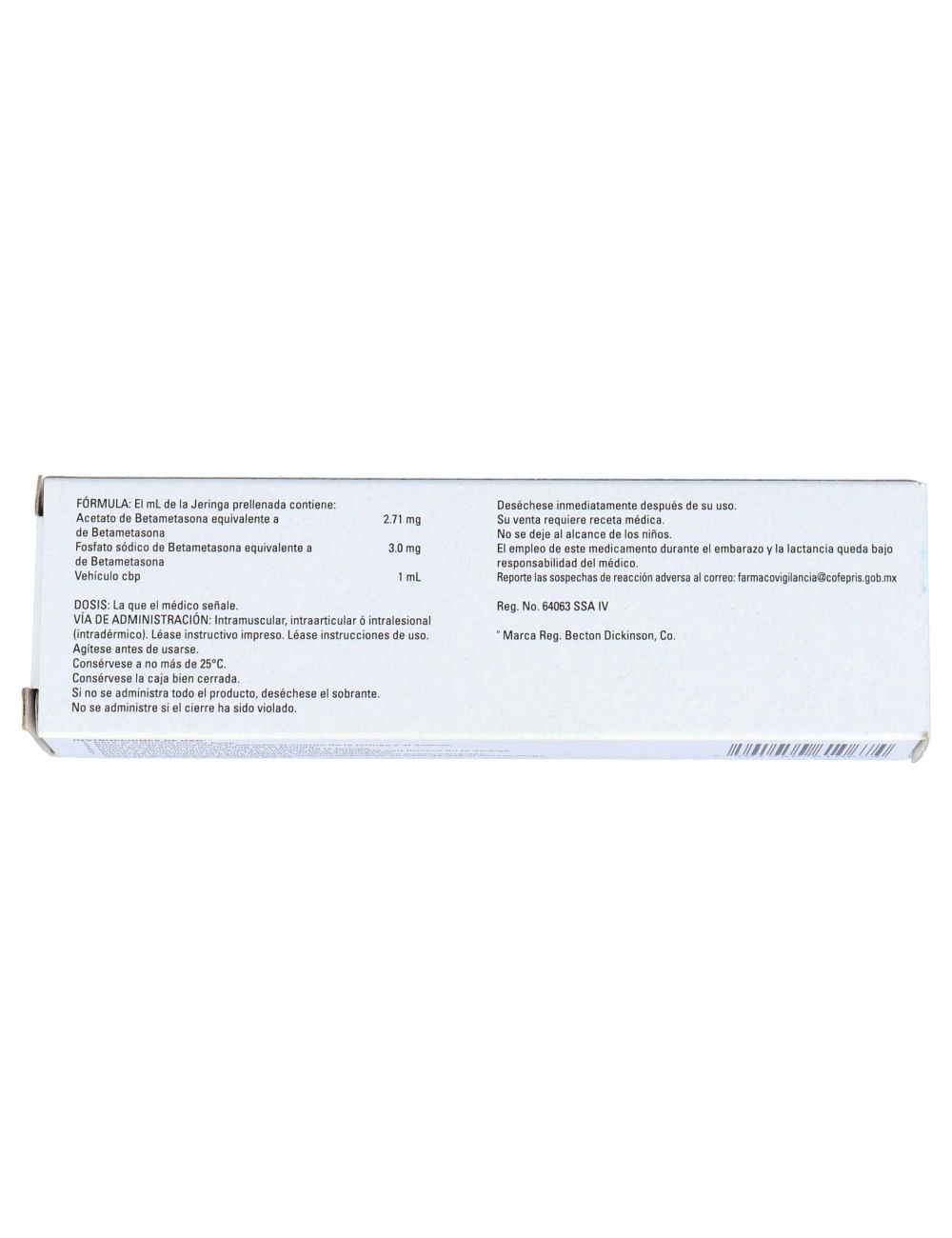 Celestone Soluspan Supensión Inyectable Caja Con 1 Jeringa Prellenada ...