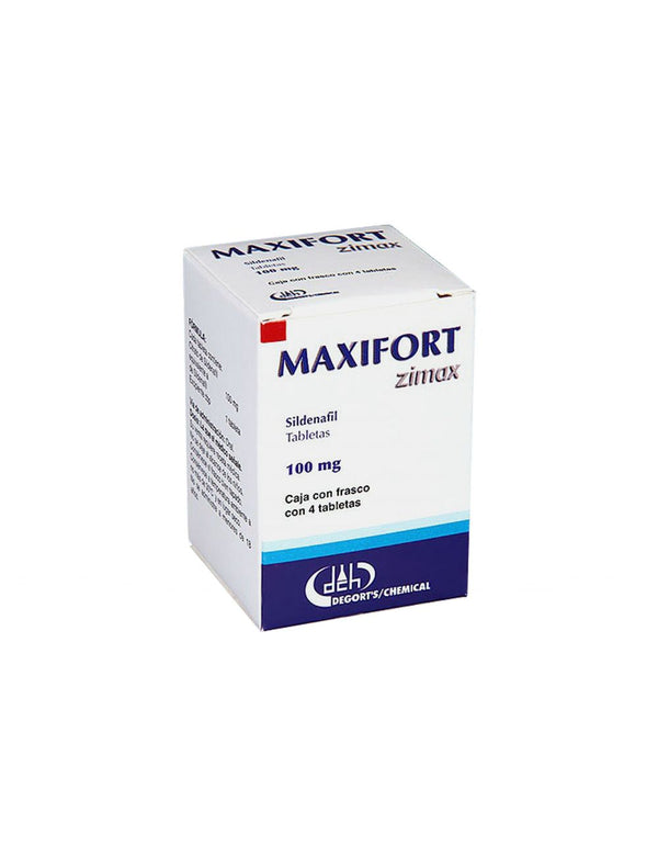 Maxifort Zimax 100 mg Box with 4 tablets Degort's Chemical